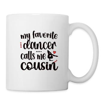 Fier Cousin de Danse D’un Danseur Cousin Danseur - Mug blanc - blanc - Droite