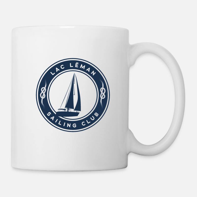 Segelboot Genfersee - Tasse - Weiß