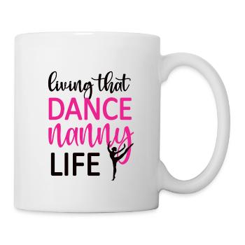 Fière danse nounou grand-mère par danseuse dansant nounou - Mug blanc - blanc - Droite