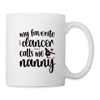 Fière danse nounou grand-mère par danseuse dansant nounou - Mug blanc - blanc - Droite