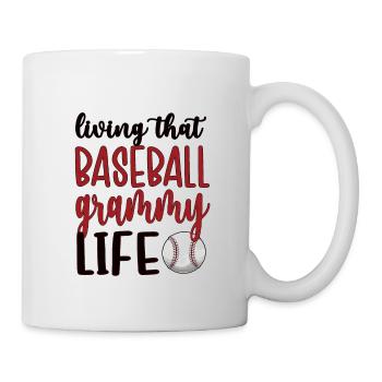 Grammy Oma Von Baseballspieler Baseball Grammy - Tasse - Weiß - Rechts