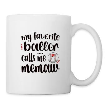 Memaw Grandma From Baseball Player Baseball Memaw - Mug - white - Right