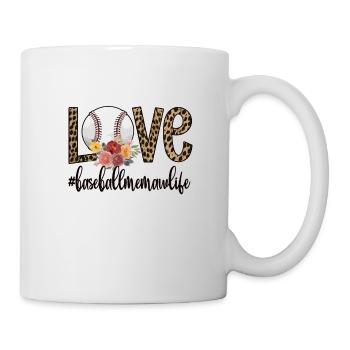Memaw Grandma Of a Baseball Player Baseball Memaw - Mug - white - Right