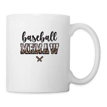 Memaw Grandma Of a Baseball Player Baseball Memaw - Mug - white - Right
