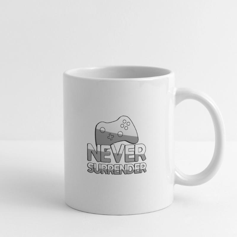 NEVER SURRENDER + Controller - Gaming Tasse