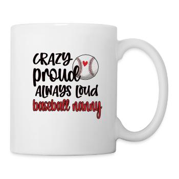Nounou Grand-mère de baseball Joueur de baseball Nounou de baseball - Mug blanc - blanc - Droite