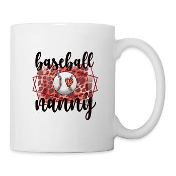 Nounou Grand-mère de baseball Joueur de baseball Nounou de baseball - Mug blanc - blanc - Droite