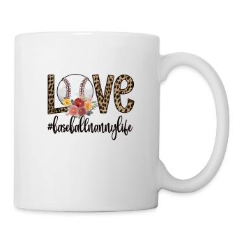 Nanny Grandma Of a Baseball Player Baseball Nanny - Mug - white - Right