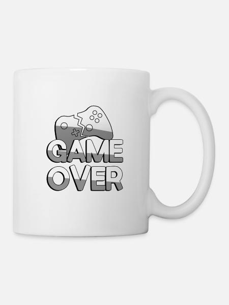 GAME OVER + Controller - Gaming - Tasse - Weiß