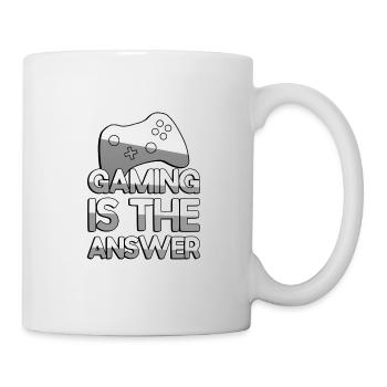 GAMING IS THE ANSWER + Controller - Gaming - Mug - white - Right