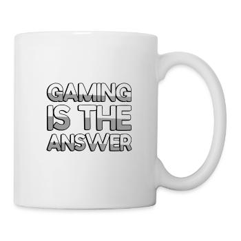LE JEU EST LA RÉPONSE - Gaming - Mug blanc - blanc - Droite