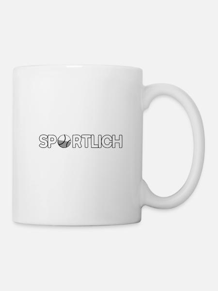 SPORTLICH + Tennis Ball - Sport - Tasse - Weiß