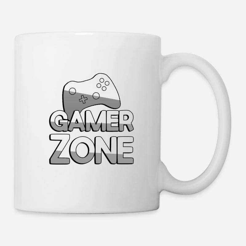 GAMER ZONE + Controller - Gaming - Tasse - Weiß