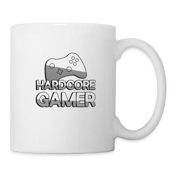 HARDCORE GAMER + Controller - Gaming - Tasse - Weiß - Rechts