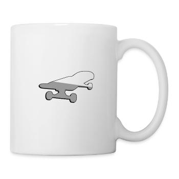 Skateboard - Illustration - Mug blanc - blanc - Droite