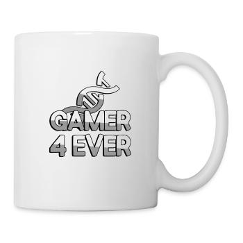 GAMER 4 EVER + DNA - Gaming - Tasse - Weiß - Rechts