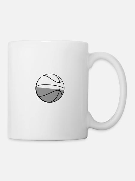 Basketball - Illustration - Mug blanc - blanc