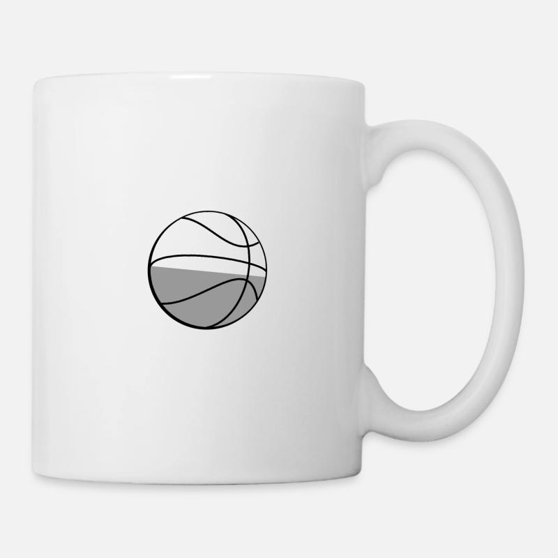 Basketball - Illustration - Tasse - Weiß