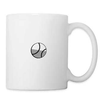 Tennisball - Illustration - Tasse - Weiß - Rechts