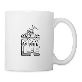 GAMING IS MY LIFE + DNA - Gaming - Mug blanc - blanc - Droite