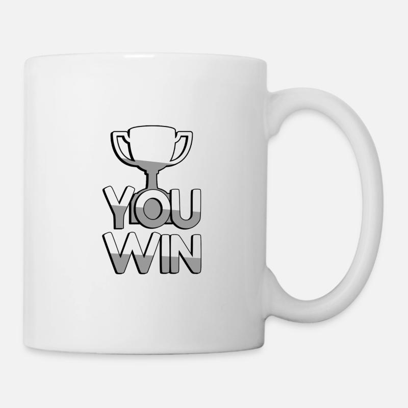 VOUS GAGNEZ + Trophée - Jeux - Mug blanc - blanc