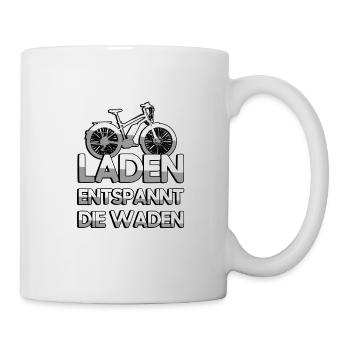 LADEN ENTSPANNT DIE WADEN + E-Bike - E-Bike - Tasse - Weiß - Rechts