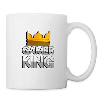 GAMER KING + King Crown - Gaming - Tasse - Weiß - Rechts