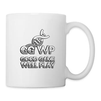 GG WP GOOD GAME WELL PLAY + DNA - Gaming - Tasse - Weiß - Rechts
