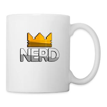 NERD + King Crown - Gaming - Tasse - Weiß - Rechts