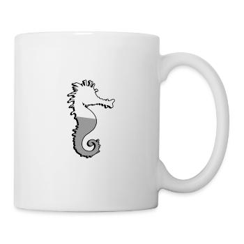 Seepferdchen - Illustration - Tasse - Weiß - Rechts