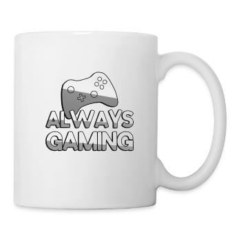 ALWAYS GAMING + Contrôleur - Jeux - Mug blanc - blanc - Droite