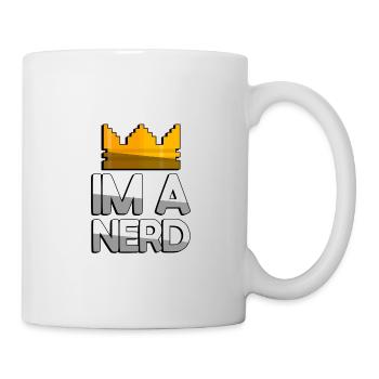 IM A NERD + King Crown - Jeux - Mug blanc - blanc - Droite