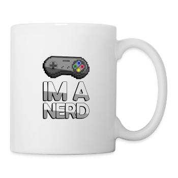 Manette IM A NERD + SNES - Jeux - Mug blanc - blanc - Droite