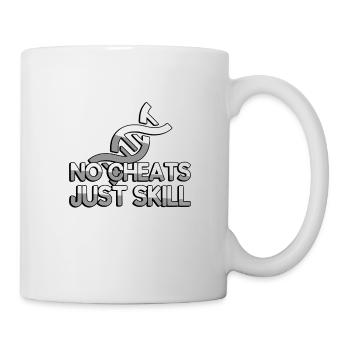 NO CHEATS JUST SKILL + DNA - Gaming - Mug - white - Right