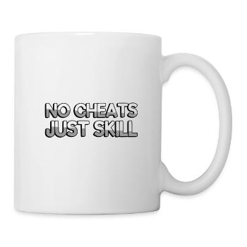 NO CHEATS JUST SKILL - Gaming - Mug - white - Right