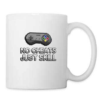 PAS DE TRICHE JUSTE COMPÉTENCE + Contrôleur SNES - Jeux - Mug blanc - blanc - Droite