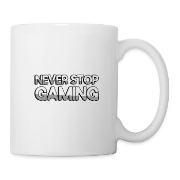 NEVER STOP GAMING - Gaming - Mug - white - Right