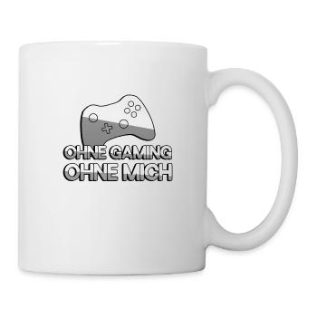 OHNE GAMING OHNE MICH + Controller - Gaming - Tasse - Weiß - Rechts
