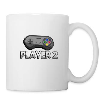 PLAYER 2 + SNES Controller - Gaming - Tasse - Weiß - Rechts