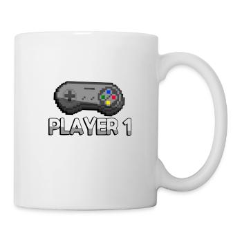 PLAYER 1 + SNES Controller - Gaming - Mug - white - Right