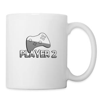 PLAYER 2 + Controller - Gaming - Tasse - Weiß - Rechts