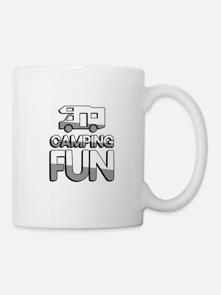 CAMPING FUN + Caravan - Camping - Mug - white
