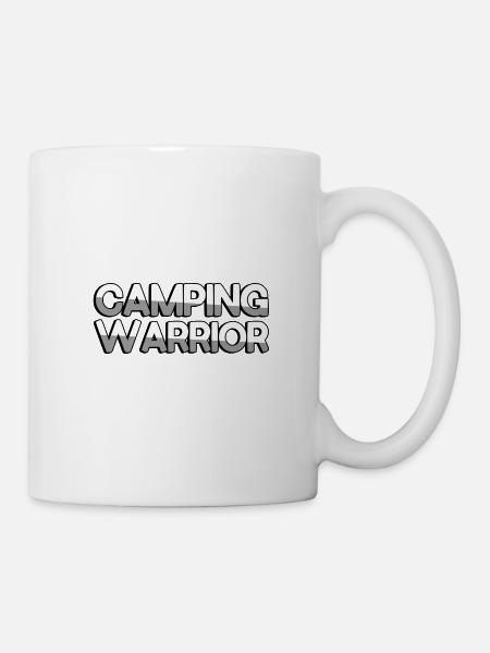 CAMPING WARRIOR - Camping - Tasse - Weiß