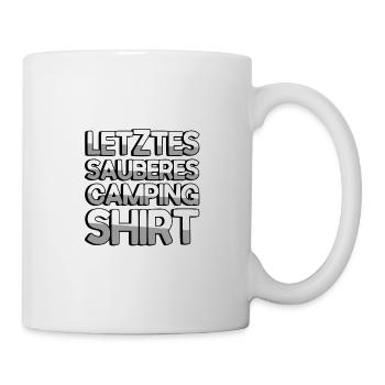 LETZTER SAUBERER CAMPING SHIRT - Camping - Tasse - Weiß - Rechts