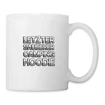 LETZTER SAUBERER CAMPING HOODIE - Camping - Tasse - Weiß - Rechts
