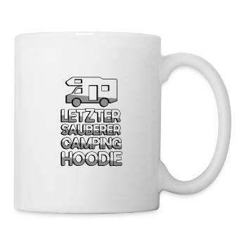 LETZTER SAUBERER CAMPING HOODIE Wohnwagen- Camping - Tasse - Weiß - Rechts