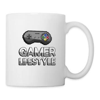 GAMER LIFESTYLE + SNES Controller - Gaming - Mug - white - Right