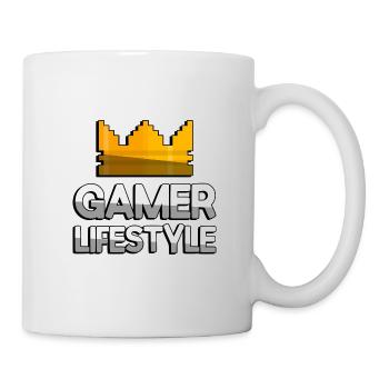 GAMER LIFESTYLE + King Crown - Gaming - Mug - white - Right