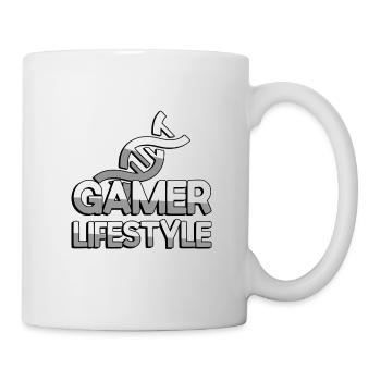 GAMER LIFESTYLE + DNA - Gaming - Tasse - Weiß - Rechts
