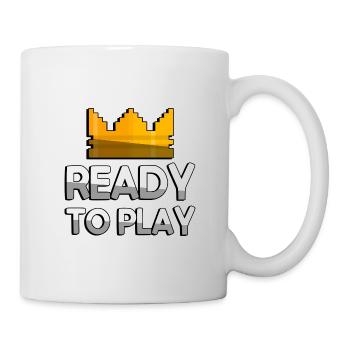 READY TO PLAY + King Crown - Gaming - Tasse - Weiß - Rechts